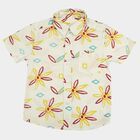 Boys Beige Cotton Casual Shirt, Beige, small