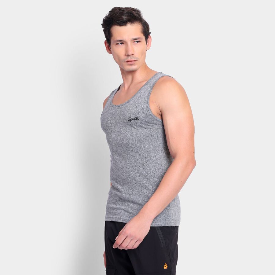 Men's Gym T-Shirt, Melange Light Grey, large image number null