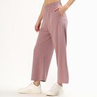 Women's Black Tapered Fit Track Pants, Light Pink, small