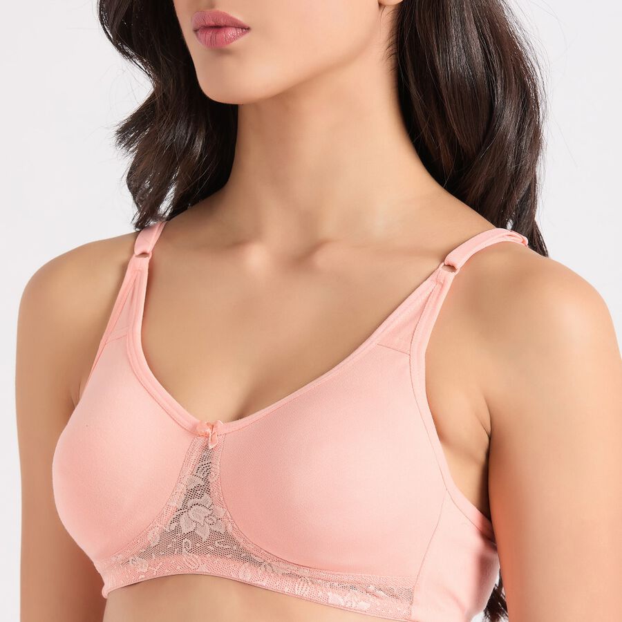 Ladies' Non-Padded Bra, Peach, large image number null