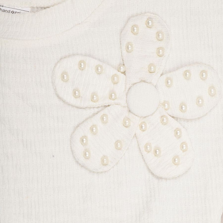 Girls' T-Shirt , White, large