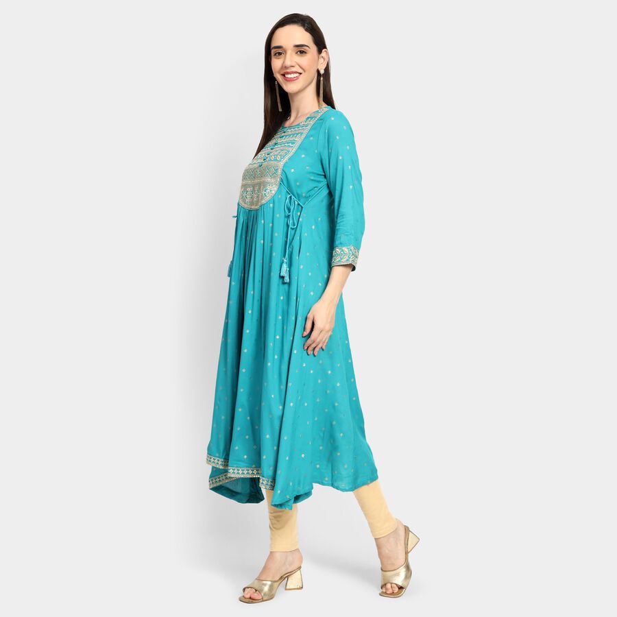 Ladies' Kurta, Mid Blue, large image number null