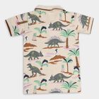 Boys' 100% Cotton Half Sleeves T-Shirt , Beige, small image number null