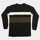 Boys' Black Crew Neck Regular T-Shirt, Black, small