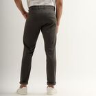 Men's Cross Pocket Slim Fit Casual Trousers , Olive, small image number null