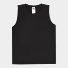 Boys Solid T-Shirt, Black, small image number null