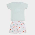 Infant Boys' 100% Cotton Baba Suit, Aqua, small image number null