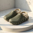 Men's Olive Green Slip-On Back Strap Sandals, Olive, small