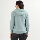 Women's Light Sage Green Hooded Casual Sweatshirt, हल्का हरा, small image number null