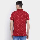 Printed Polo Shirt, Maroon, small image number null