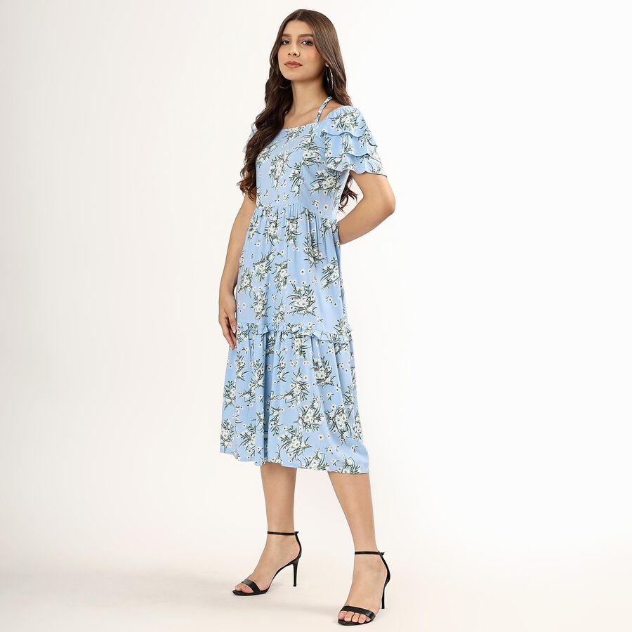 Ladies' A Line Dress , Light Blue, large image number null