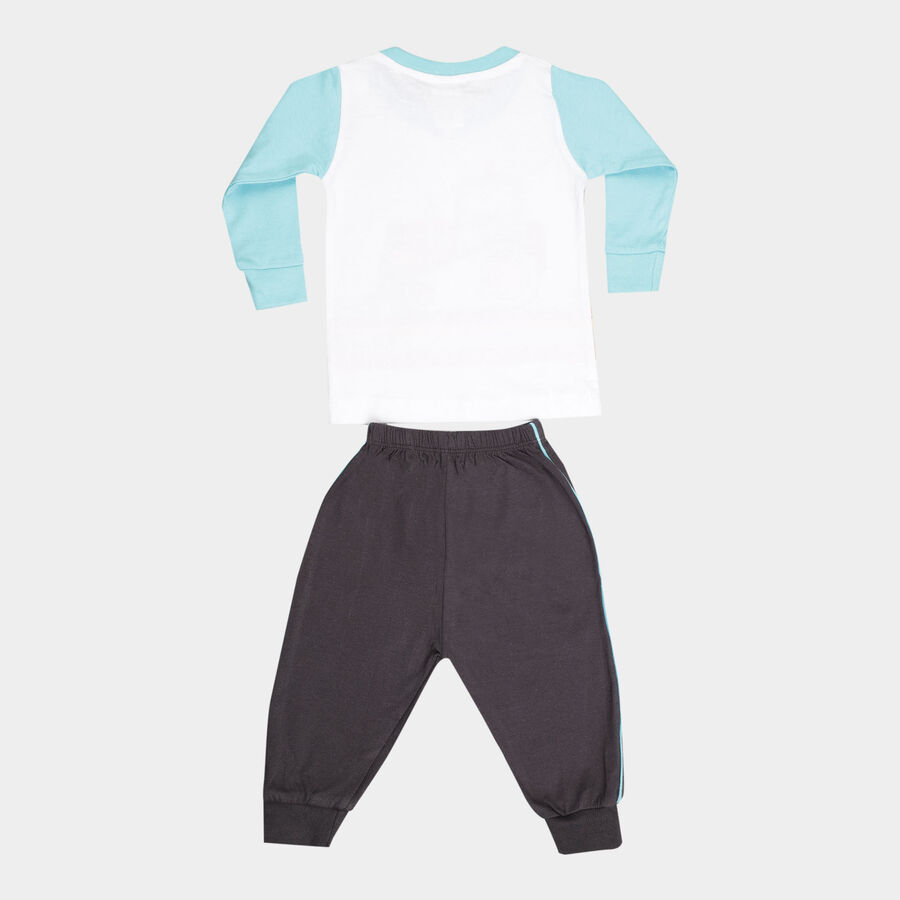Infants Cotton Baba Suit, Charcoal, large image number null