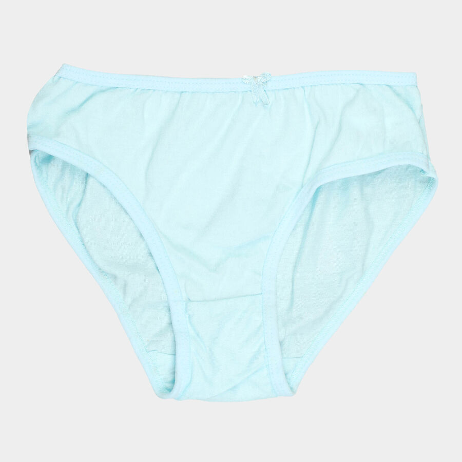 Girls Cotton Solid Panty, Light Blue, large image number null