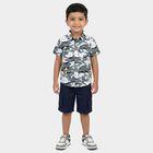 Boys' Casual Shirt, White, small