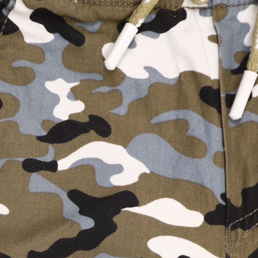 Boys' 100% Cotton Trousers, Olive, large image number null