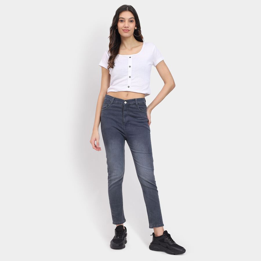 Ladies' Jeans , गहरा ग्रे, large image number null