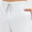 Men's Bright White Regular Fit Knee-Length Bermuda Shorts, White, small