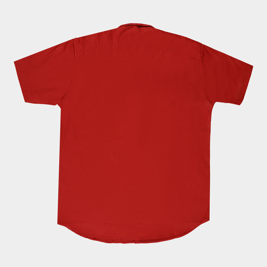 Boys Cotton Solid Casual Shirt, मरून, large image number null