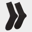 Men's Socks (Pack of 2), काला, small