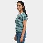 Girls' T-Shirt, गहरा हरा, small