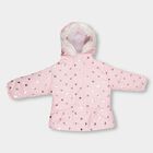 Infants Light Pink Hooded Casual Jacket, हल्का गुलाबी, small image number null