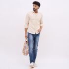 Men's 100% Cotton Casual Shirt, गहरा पीला, small image number null