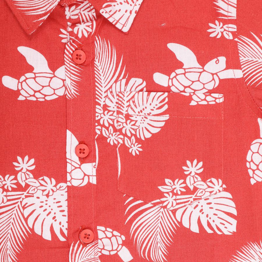 Boys' Casual Shirt, Red, large image number null