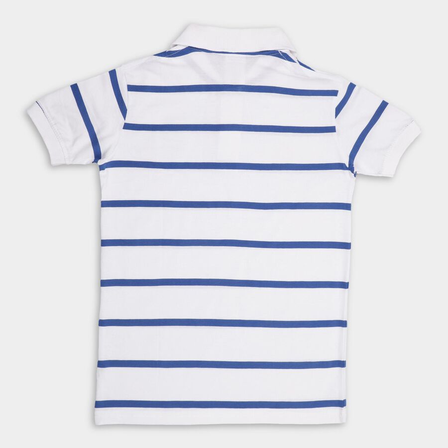 Boys' Half Sleeves T-Shirt , White, large image number null