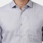 Men's Formal Shirt, हल्का ग्रे, small