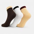 Women's Assorted Regular Fit Solid Pack of 3 Socks, Assorted, small