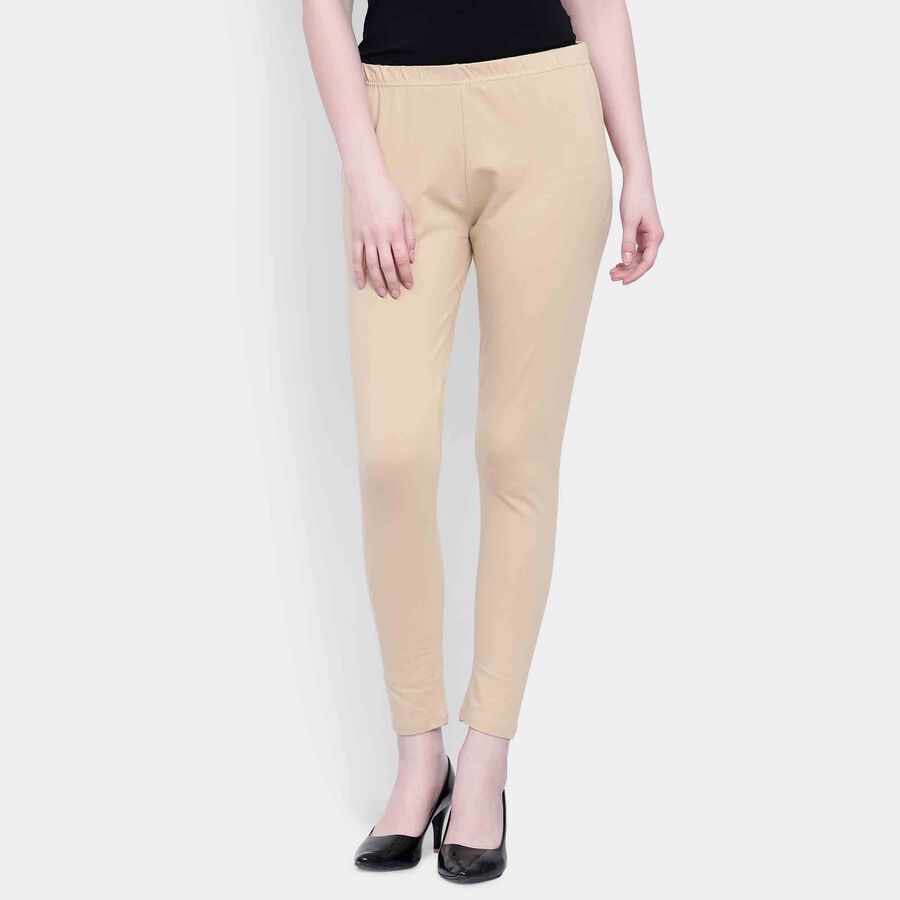 Solid Churidar, Khaki, large image number null