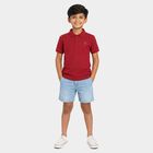 Boys Pink Round Neck Casual Boys T-Shirt, गुलाबी, small