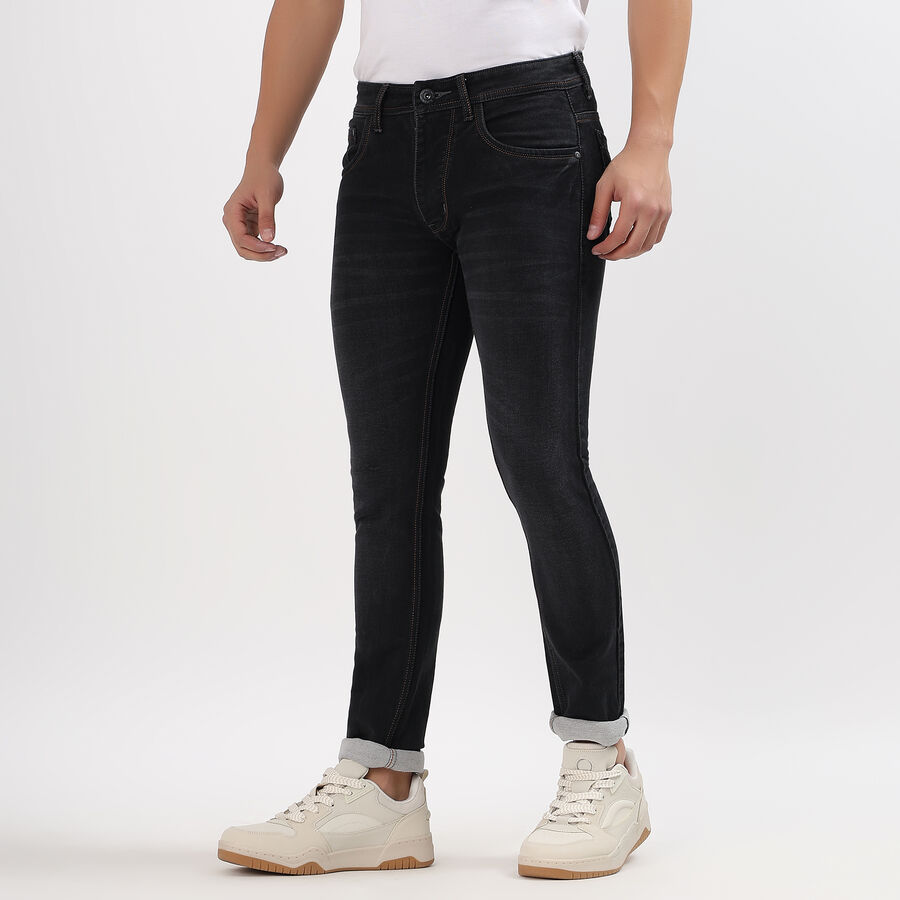 Men's Skinny Jeans , Dark Grey, large image number null