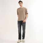 Men's Slim Fit Jeans, Light Grey, small