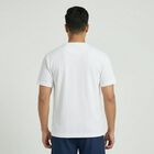 Men's White Crew Neck Athleisure Drifit T-Shirt, White, small