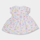 Infant Girls' 100% Cotton Frock , Off White, small image number null