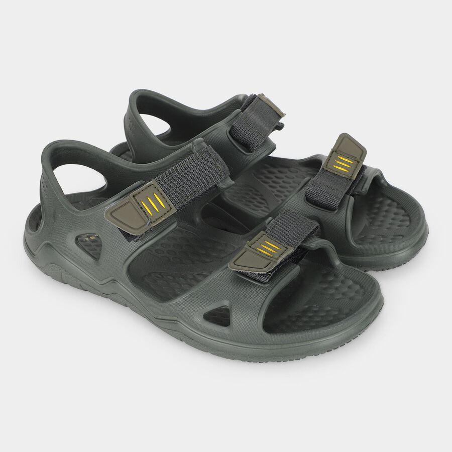 Men's Navy Blue Adjustable Strap Strappy Sandals, Navy Blue, large