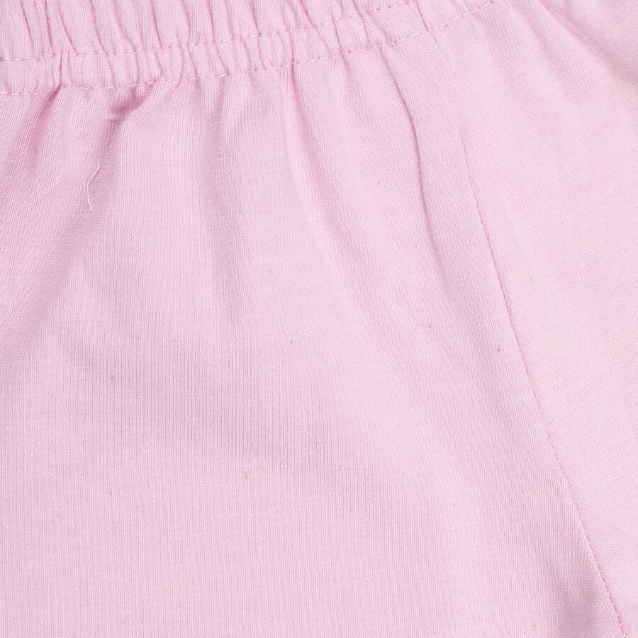Infants' 100% Cotton Round Neck Short Set, White, large