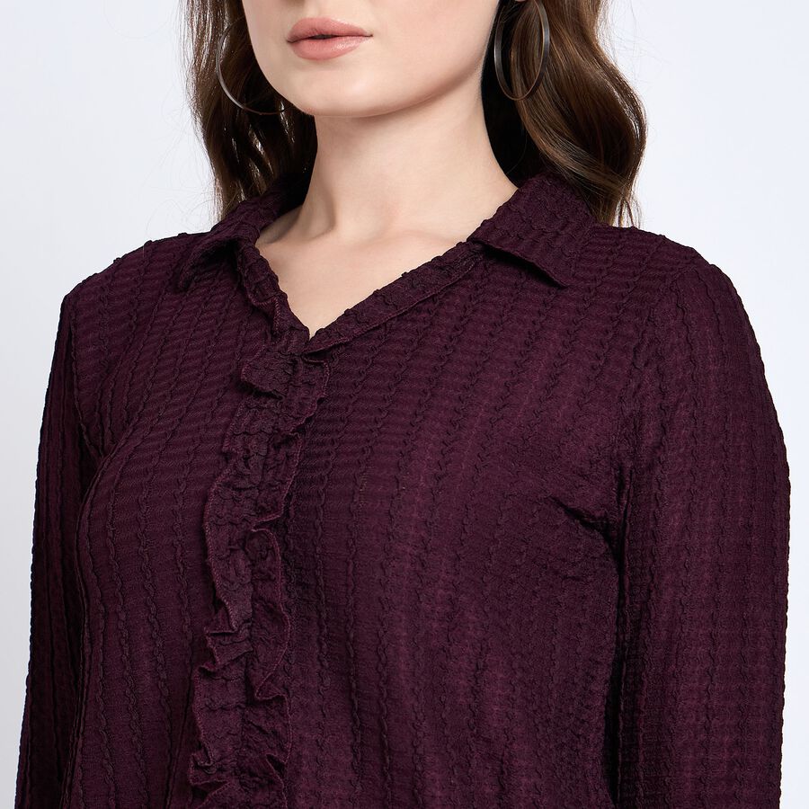 Ladies' Shirt, वाइन, large image number null