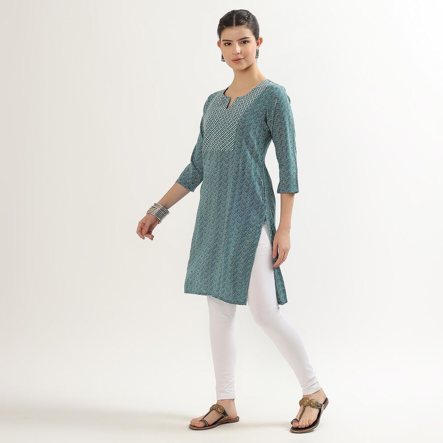 Ladies' Kurta , गहरा हरा, large image number null