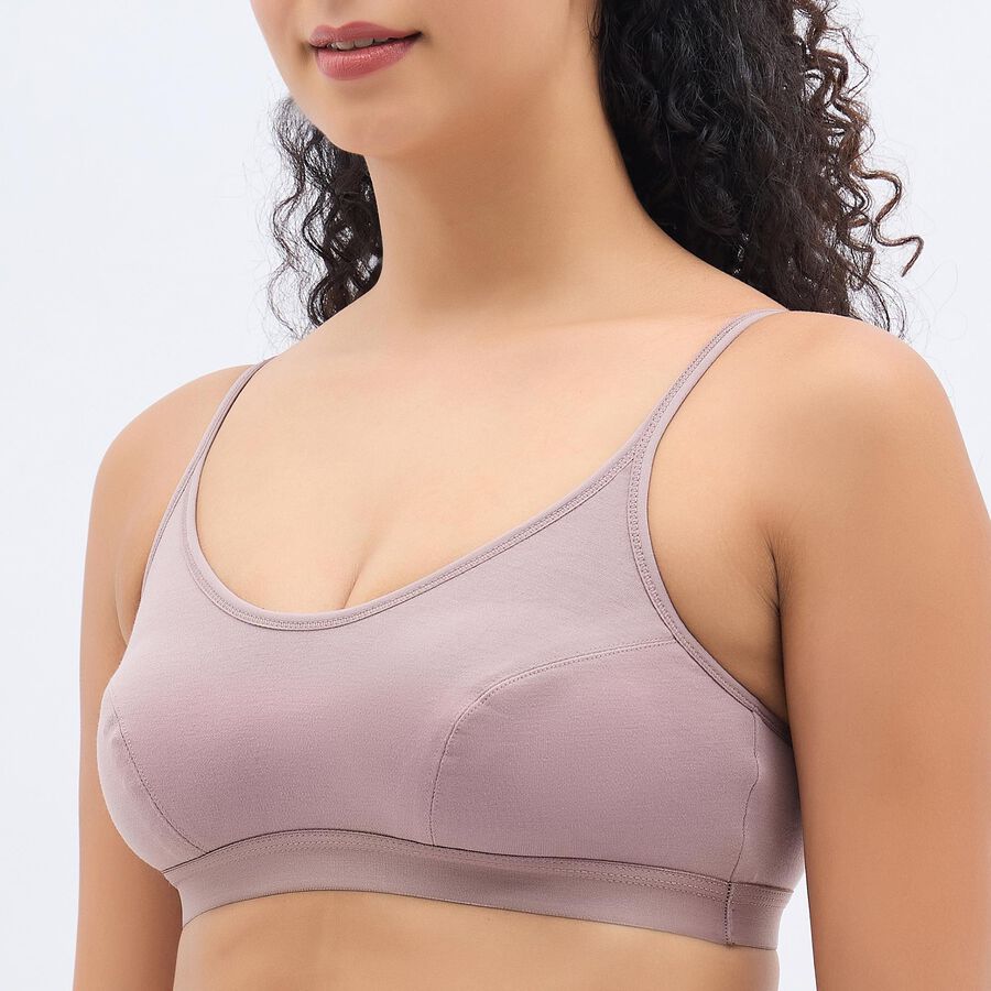 Ladies' Basic Bra, Brown, large image number null