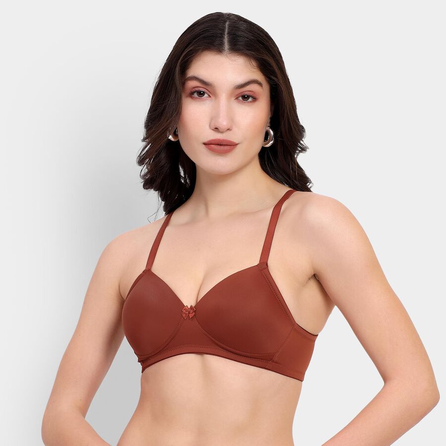 Ladies' Bra , Brown, large image number null