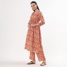 Women's Yellow Printed Ethnic Set, Yellow, small