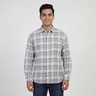 Men's Casual Shirt, गहरा ग्रे, small