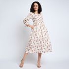 Ladies' 100% Cotton Dress , Off White, small image number null