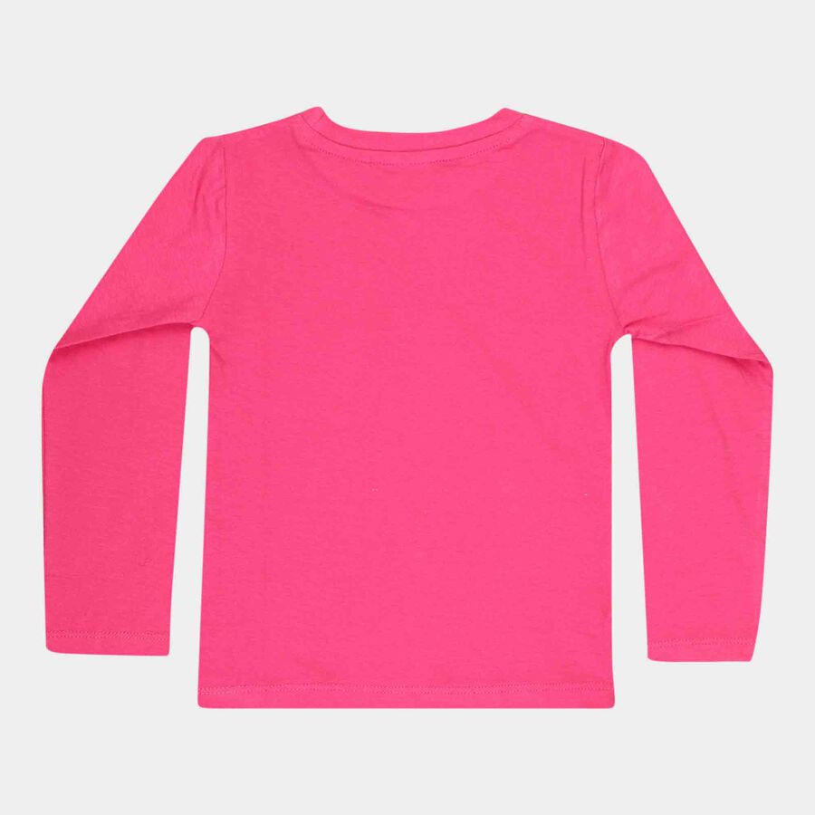 Girls Solid Top, Pink, large image number null