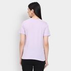 Ladies' Round Neck T-Shirt , लाइलेक, small