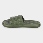 Men Olive Green Slip-On Sliders, ओलिव, small