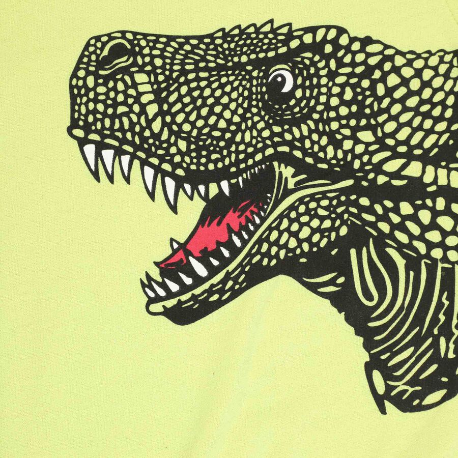 Printed Sweatshirt, Light Green, large image number null