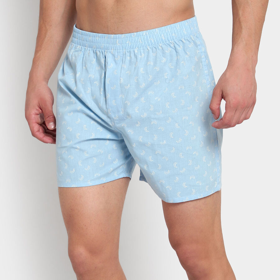 Cotton Printed Boxers, Light Grey, large image number null